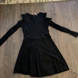 ASOS Cotton long sleeve cold shoulder dress